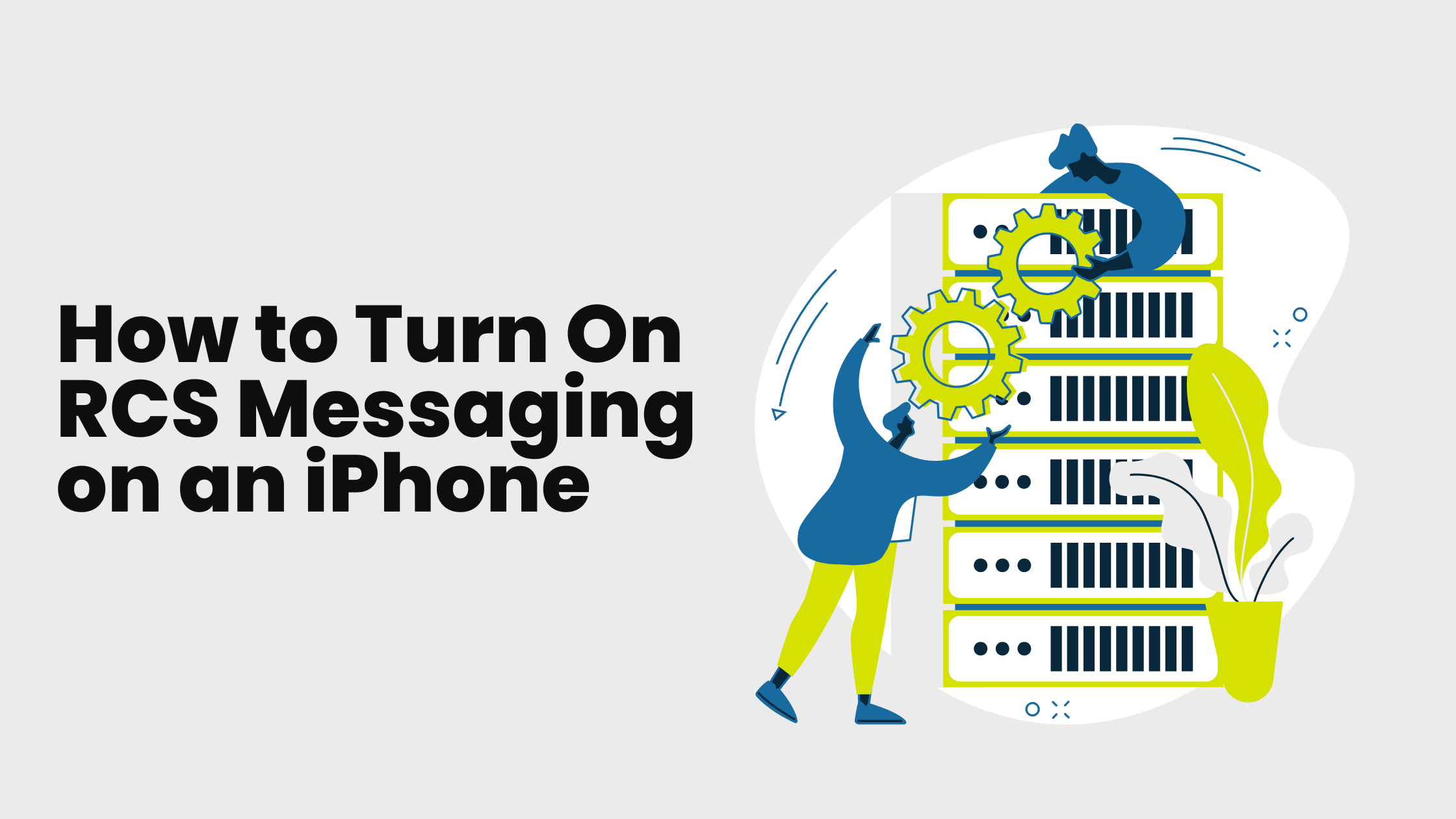 how to turn on rcs iphone